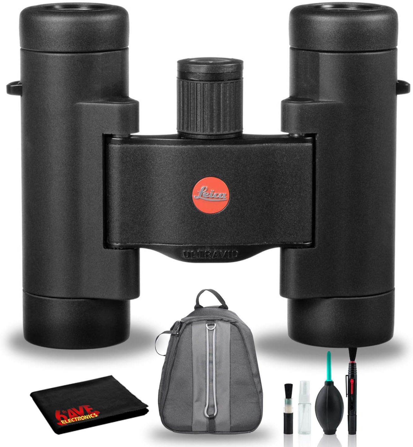 Leica 8x20 Ultravid BR Binocular (Black) with Carry Case
