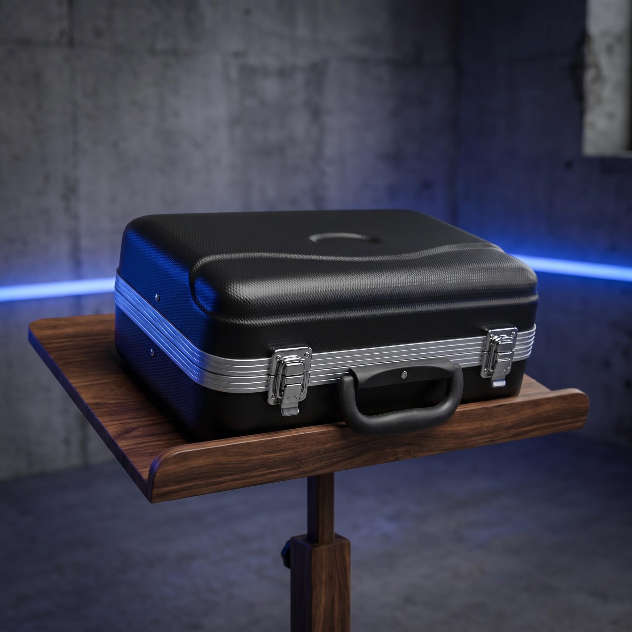 Toddmomy Custodia rigida tascabile per tromba - Custodia protettiva impermeabile in ABS con maniglia per strumenti musicali in ottone - Ideale per trasportare e organizzare gli accessori