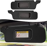 Vista 7 de KBH Funda para Visera de Sol para Ford Mustang 1994-2004, Forro de Cuero de Vinilo, Protector de Visera de Sol para Auto, Lado Izquierdo y Derecho