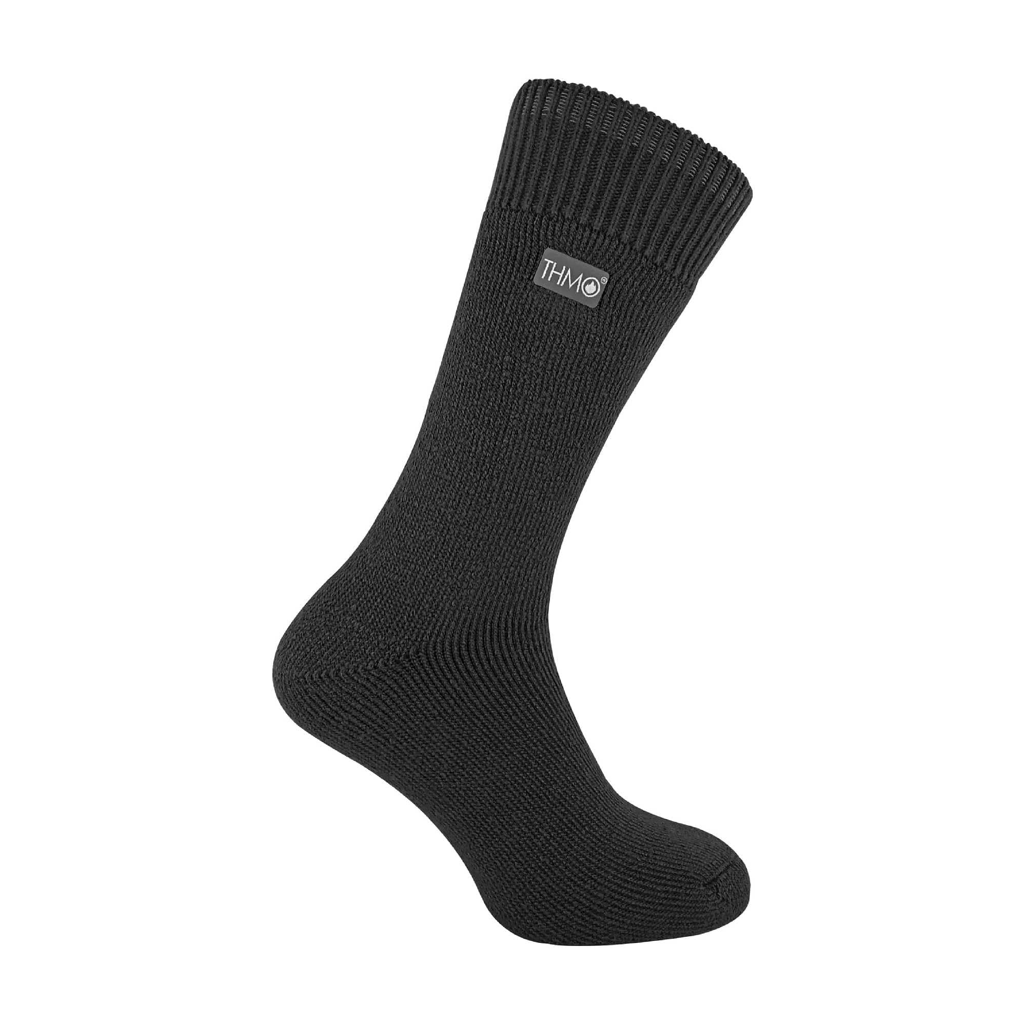 THMO - 1 Pair Mens Thick Winter Soft Top Thermal Socks (6-11 uk, 22 Charcoal)