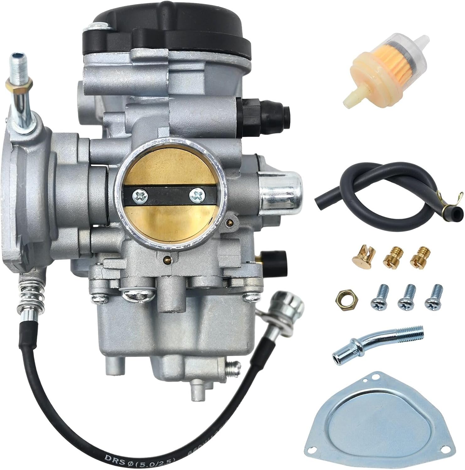 Anxingo Carburetor Replacement For Yamaha Big Bear 250 400 Bruin 250 350 Grizzly 350 400 450, YFM350 YFM400 YFM450, Replaces 5GH-14101-11-00 5PU-14101-11-00