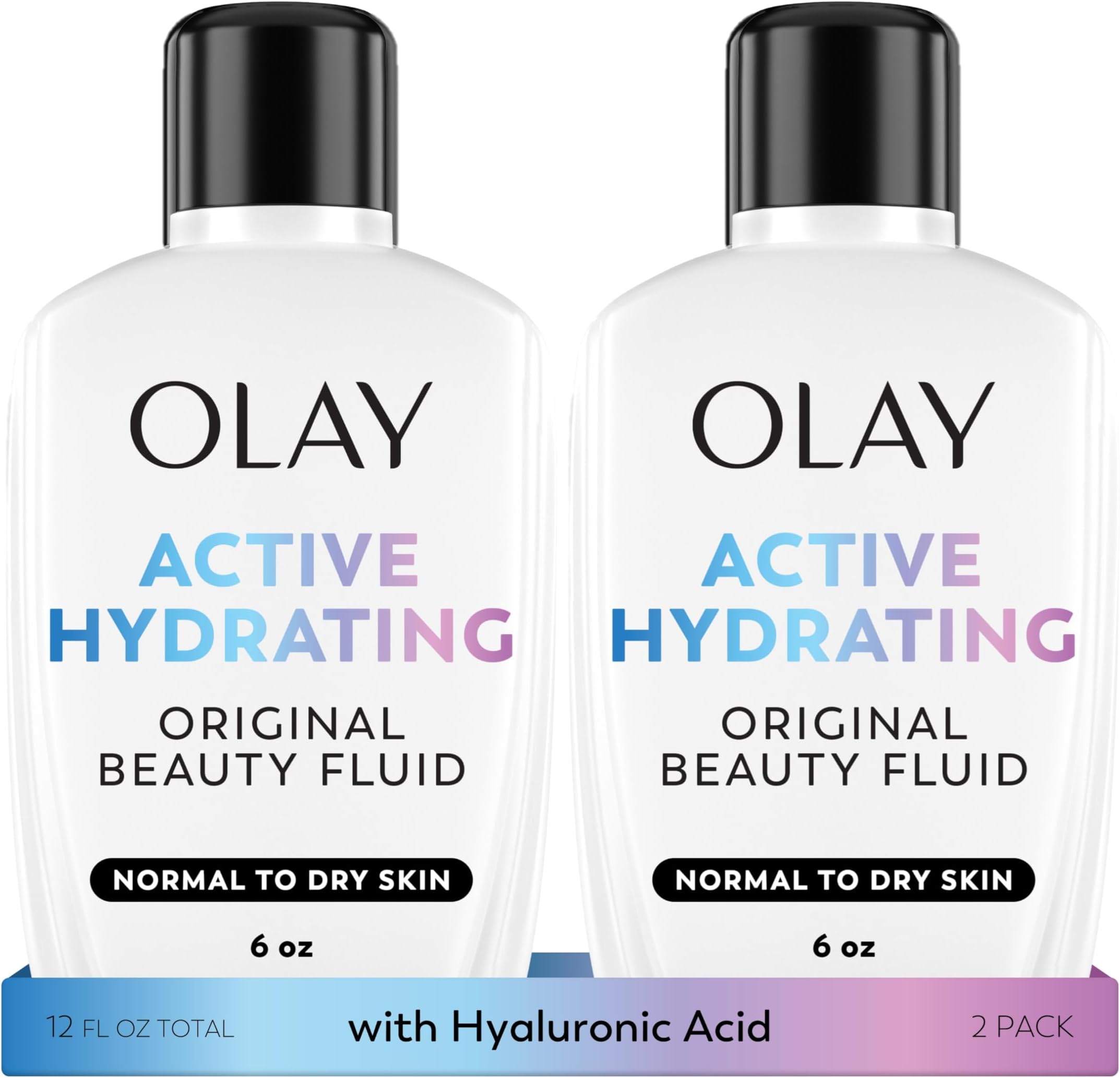 Face Moisturizer, Active Hydrating Beauty Moisturizing Lotion, 6 fl oz (Pack of 2)