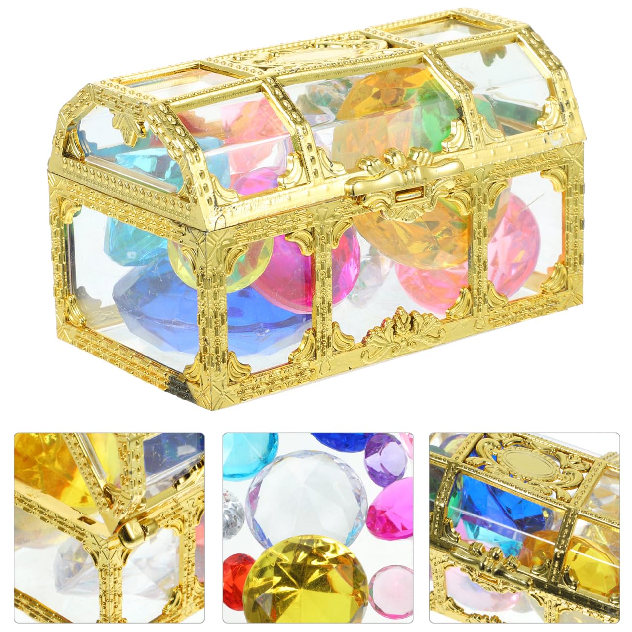 Alasum Treasure Hunt Pool Diving Toys Set including 12 Underwater Gems and Chest for Kids Teens Summer Swimming and Pool Parties - Image 3