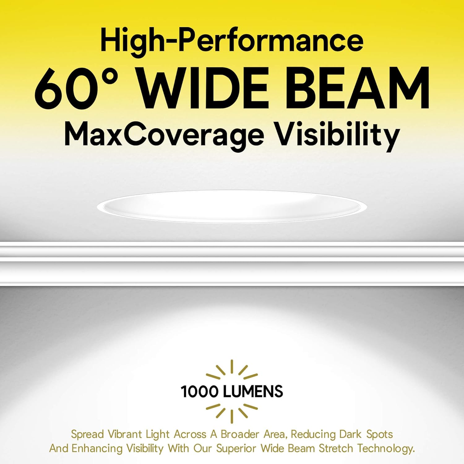 3 inch Gimbal Trimless White Round Downlight Luminaire, High Output, LED Recessed Light Fixtures Dimmable 12W=120W, 1000 Lumens, 60° Beam Angle, 5CCT Selectable 2700K|3000K|3500K|4100K|5000K