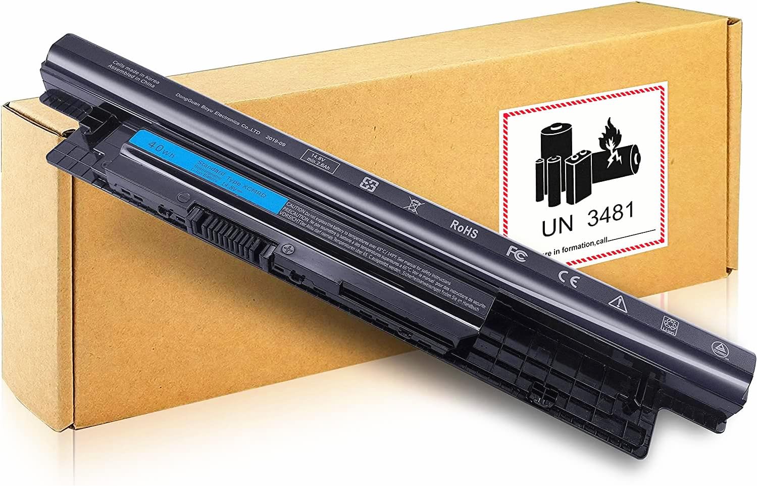 40Wh XCMRD 14.8V Battery for Dell laptop Inspiron 3521 15 3000 Series 15 3531 3537 5521 5537 3542 3543 3541 17 3721 3737 17R 5737 5721 14 3421 5421 3437 3443 Latitude 3440 3540 P28F P40F P26E T1G4M