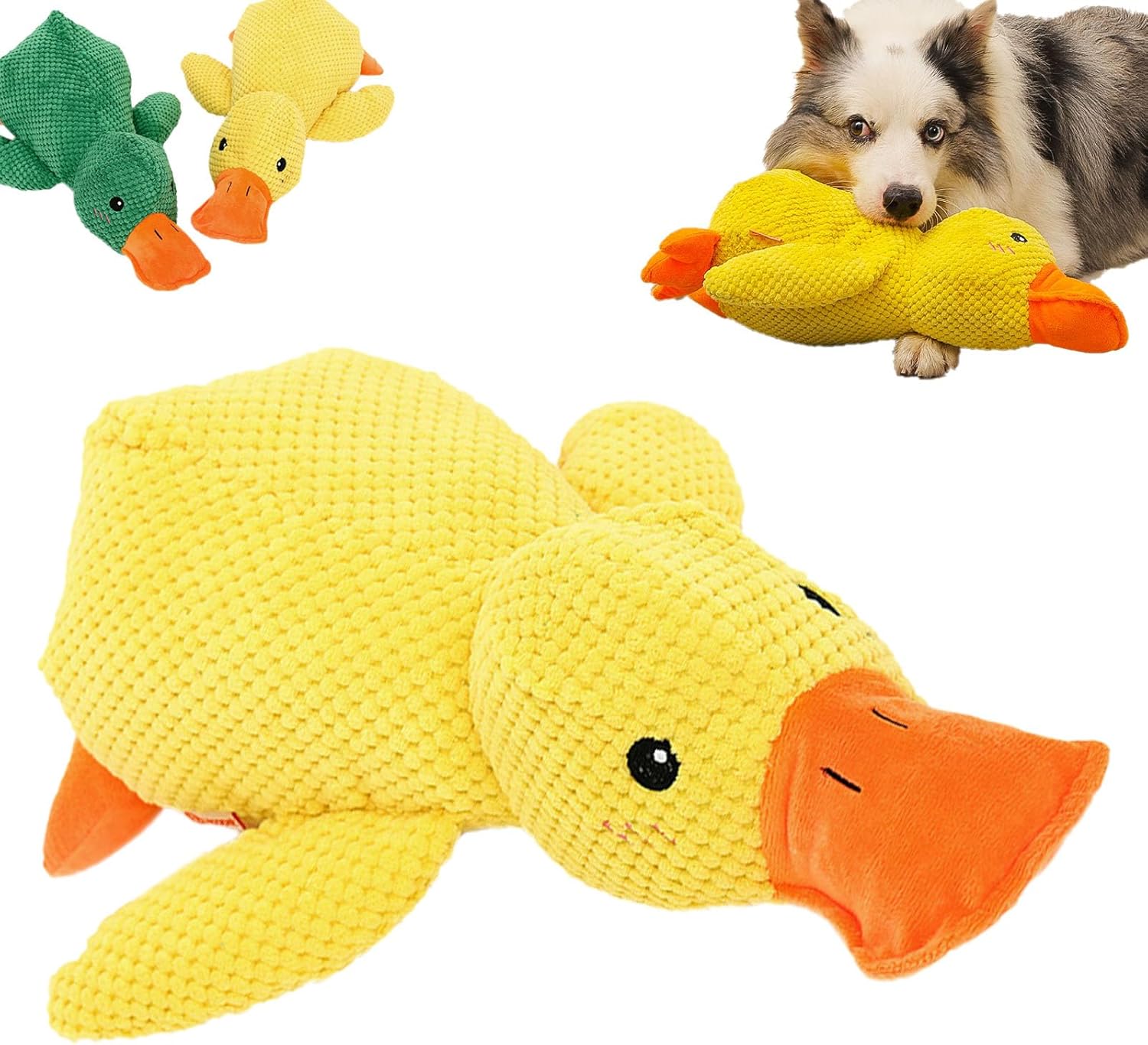 WNGGNBGH The Mellow Dog Calming Duck, Calming Duck Dog Toy