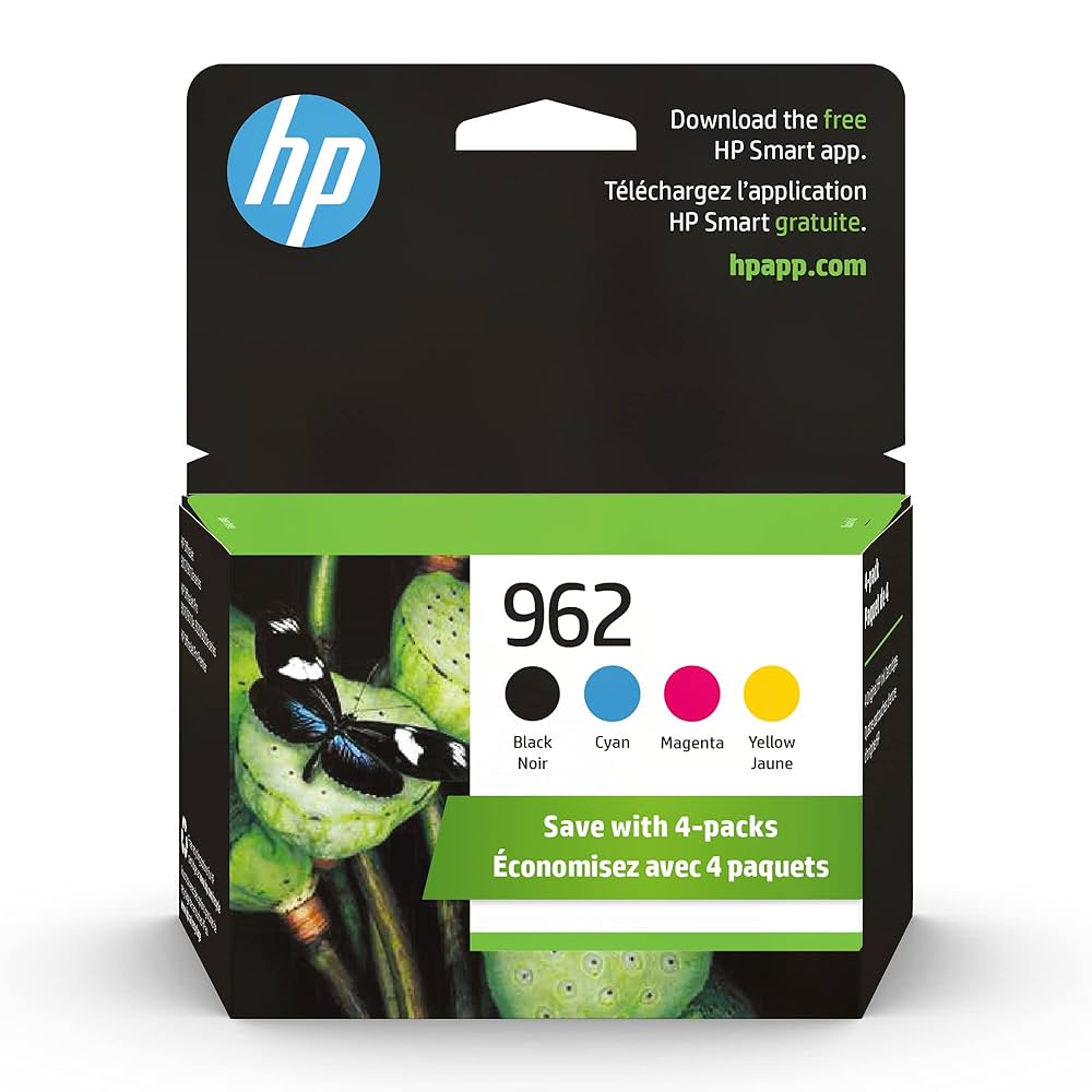 HPインクカ－トリッジ Amazon.co.jp: HP 962 | インクカートリッジ4個 | ブラック