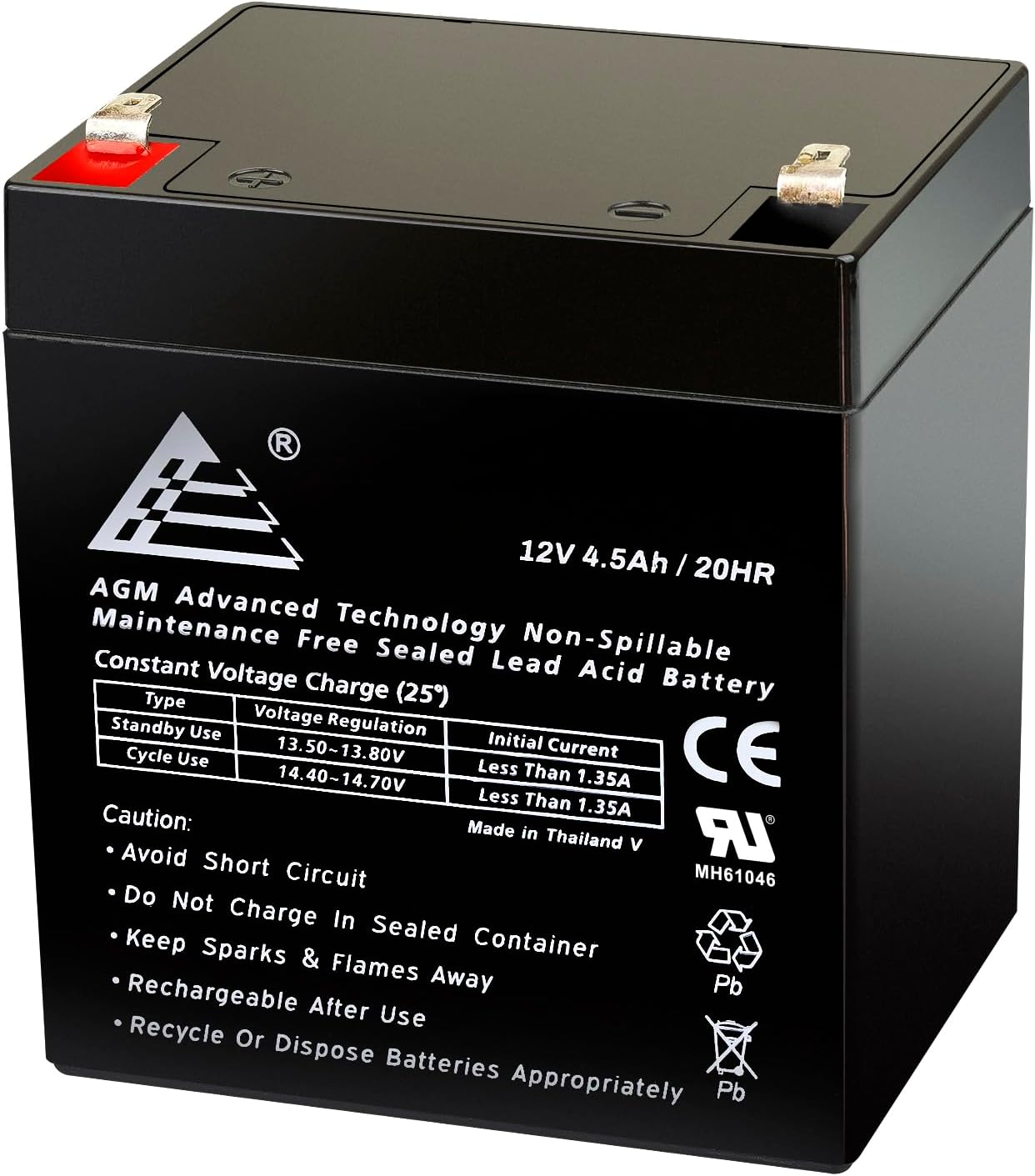 ExpertPower 12V 4.5Ah Sealed Lead Acid Battery ECI Power