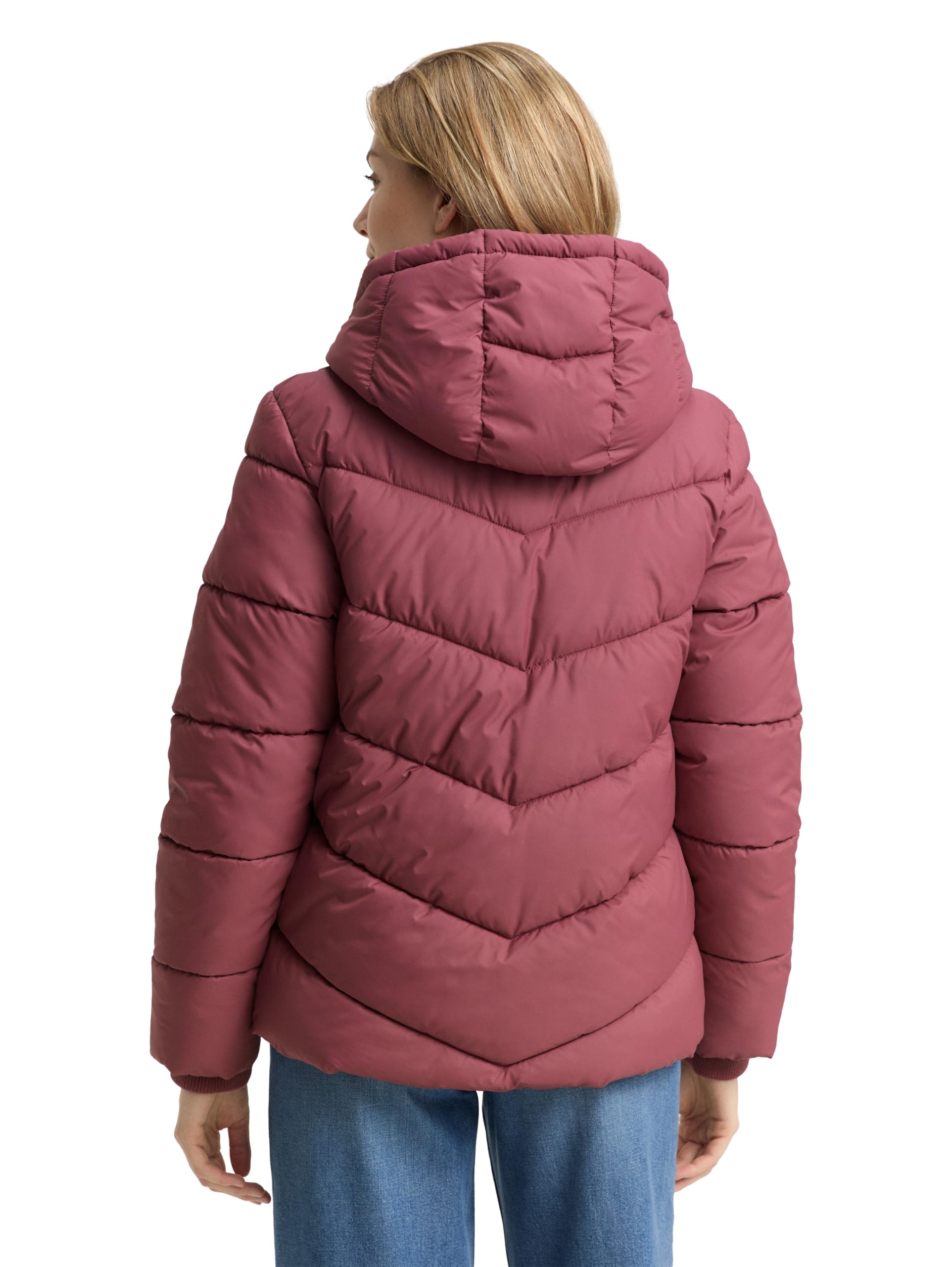 Tom Tailor Damen Puffer-Jacke mit Kapuze