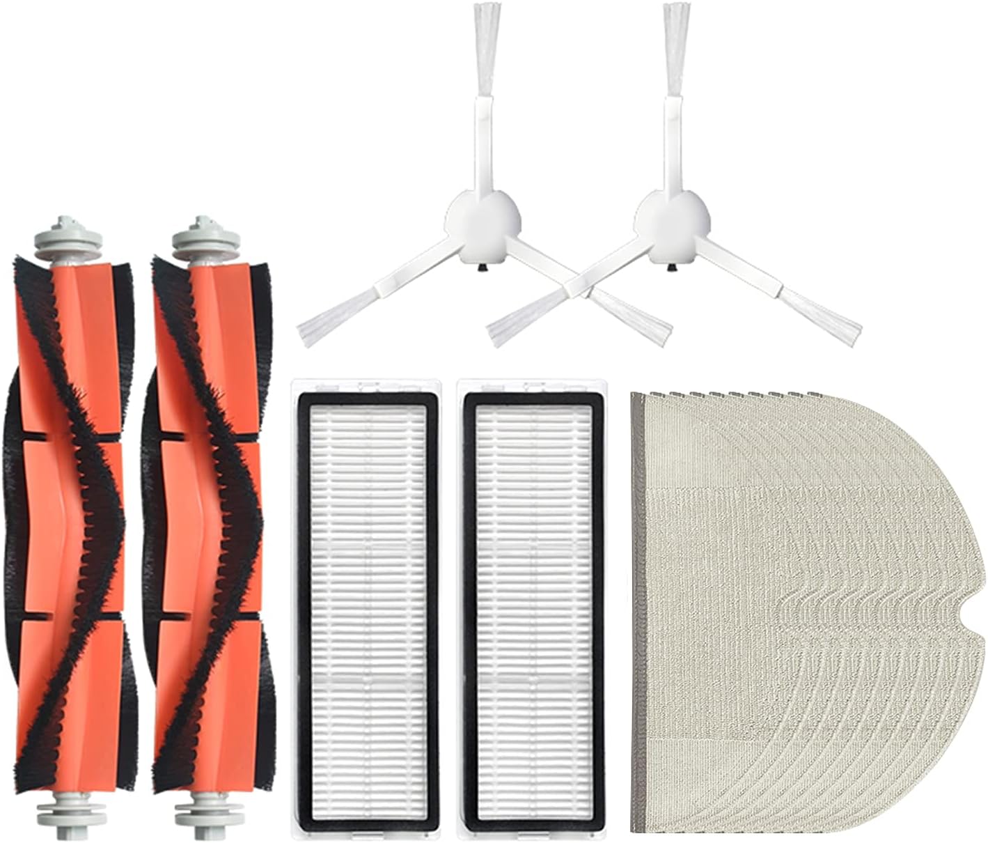 LICHIFIT Professional Spare Main Roller Brush Side Brush Filter Replacement Mopping Rags for Mijia 1C Sweeping Mopping Robot Vacuum Cleaner