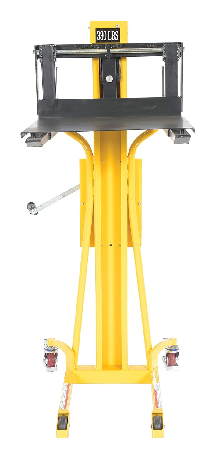 Vestil HWL-330 Steel Portable Hand Winch Lifter 330 Lb. Capacity Yellow / Black