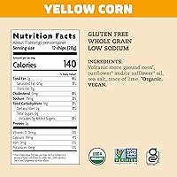 Vista 3 de Que Pasa chips de tortilla de maíz amarillo orgánicos, 11 onzas (paquete de 1), sin gluten, sin OMG, de Nature's Path
