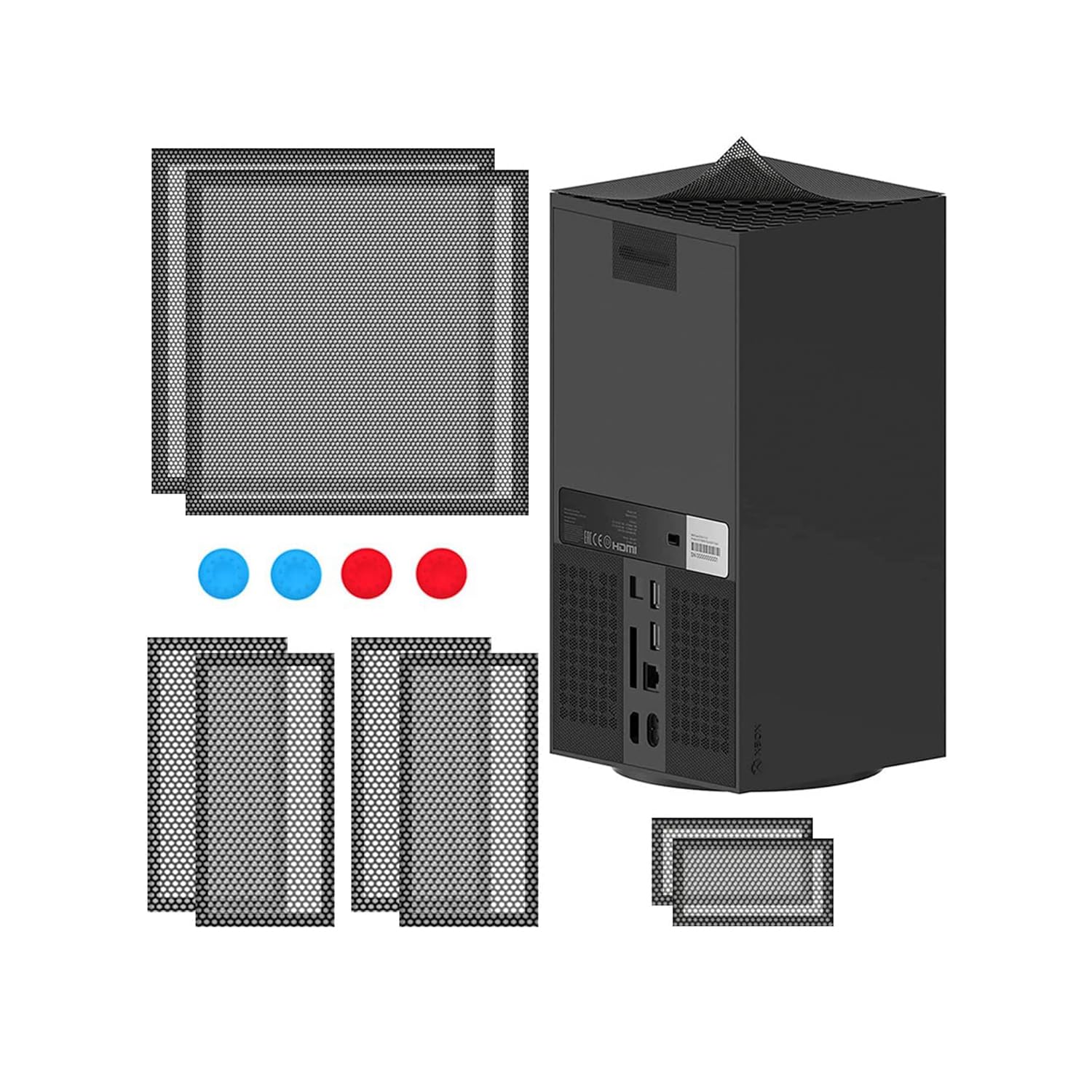 Filtro de Polvo para Xbox Serie X, Cubierta de Ventilación a Prueba de Polvo, 2 Paquetes de Filtro para Xbox Serie X