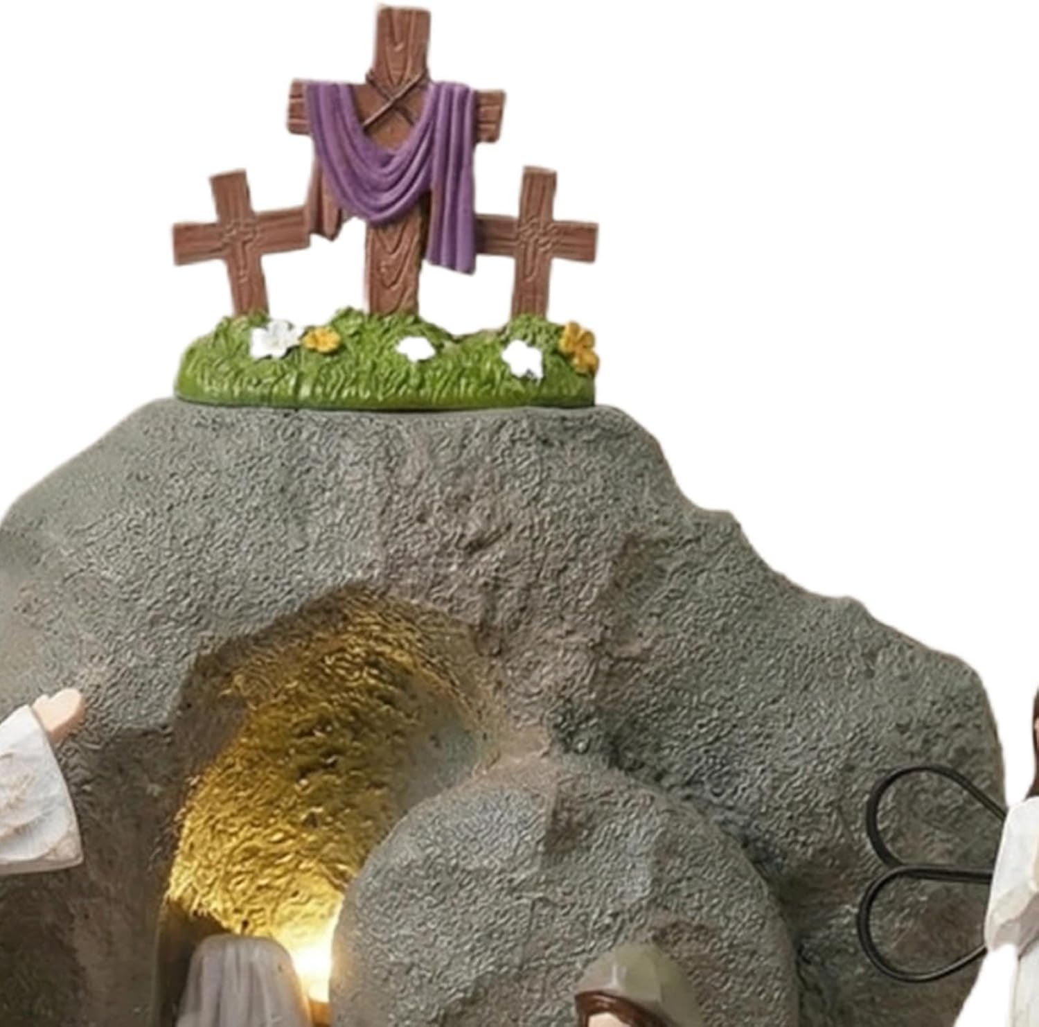 Empty Tomb Easter Decor Sign, Christian Religious Resurrection Display for Spring Mantle Shelf Table, Inspirational Faith Decoration for Home Church Office