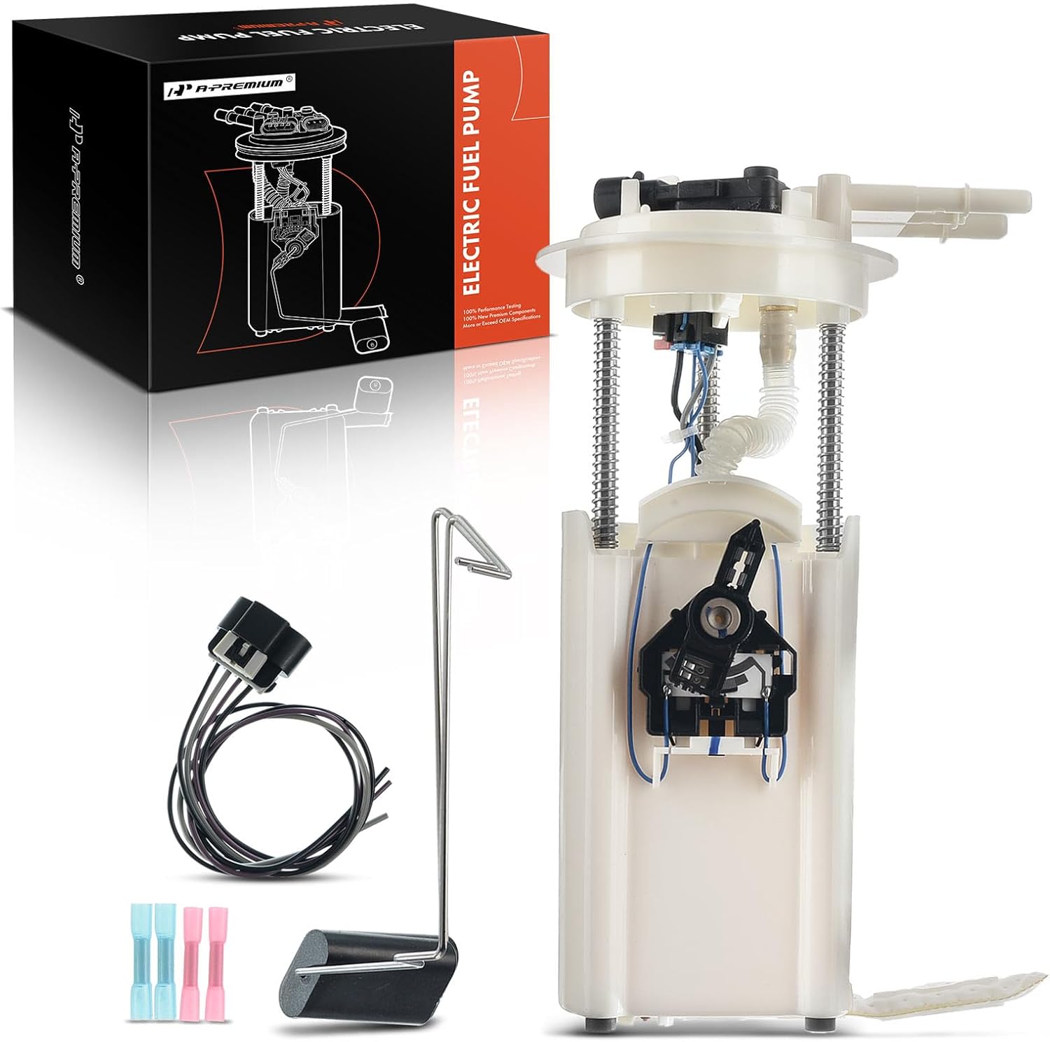 A-Premium Electric Fuel Pump Module Assembly with Pressure Sensor Compatible with Cadillac Escalade V8 5.3L 6.0L & Chevrolet Tahoe V8 4.8L 5.3L & GMC Yukon V8 4.8L 5.3L 6.0L, GAS, E3508M