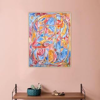 Jasper Johns 0 Through 9" Modern Art Canvas Painting Western Art Decor Pictures Poster Aesthetic Home Room Decoration 30x42cm(12"x17") Unframed