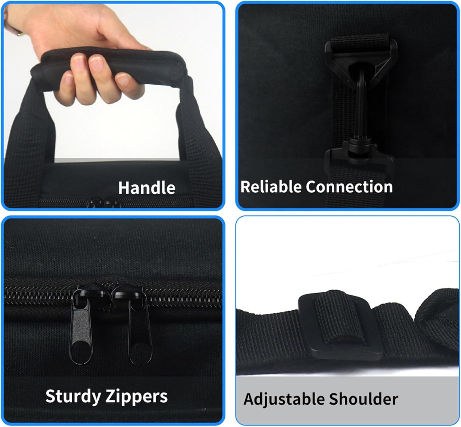 Multiple Pocket Power Station Storage Case for Travel Accessories and Charging Equipment Protections Generator Carrying Case image 3