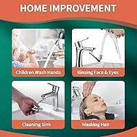 Vista 6 de Patentado CECEFIN 1080° Extensor de Grifo Giratoria - Aireador de Fregadero - Extensión de Grifo de Agua con 2 Modos de Salpicadura, Accesorio