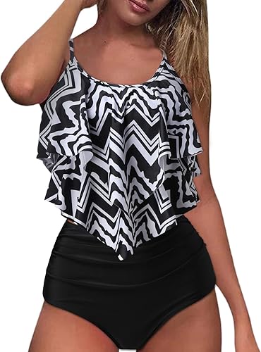 Miniatura 4 de Annhoo Elegant Micro Bikini for Womens Graphic Sexy Peplum Triangle Two Piece with Slit Swimsuit Micro Bikini Ladies EM