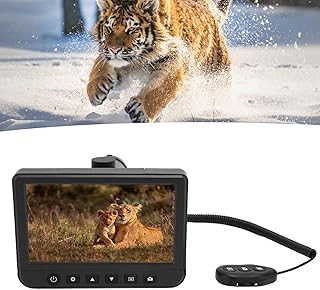 Digitale Teleskopkamera mit 50 facher Vergrößerung, 1080P Video 5 Zoll LCD mit Integrierter Kamera für die Jagd Im Freien (EU-Stecker)