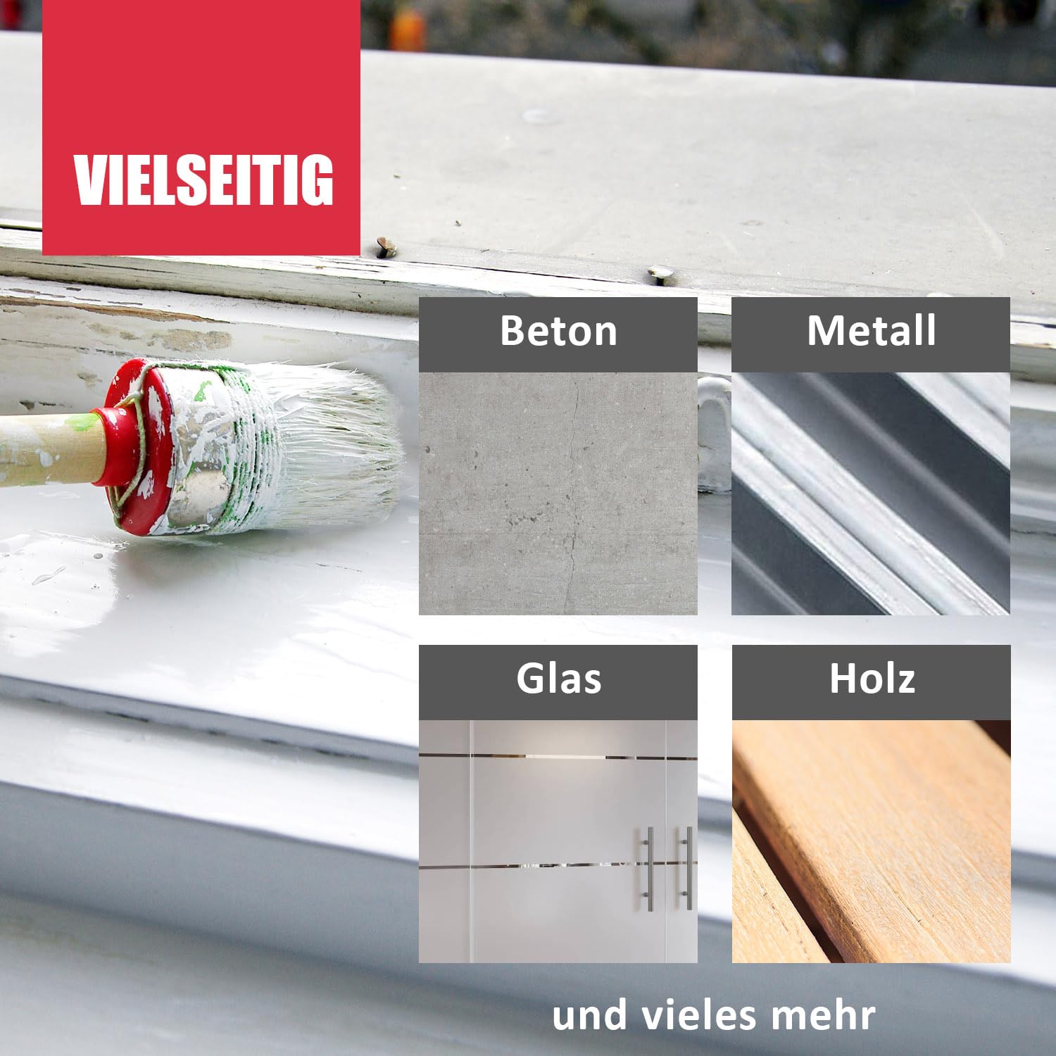 DICHTON Haftvermittler Haftbrücke - flüssigen Zusatz in die Farbe geben und fertig - optimale Haftung auf verschiedenen Untergründen und Anstrichen - spart Zeit & Grundierung BO.115 (3 x 30ml)