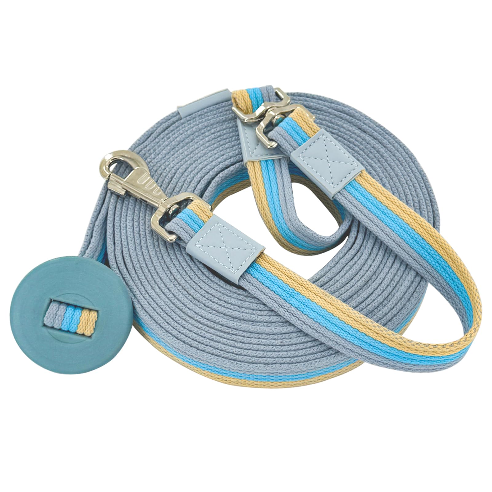 JIAXLTD Lunge Line Polyester Cotton Lunge Line 25 Ft with EVA Stop Equine Lunge Line for Horses with Swivel Bolt Snap