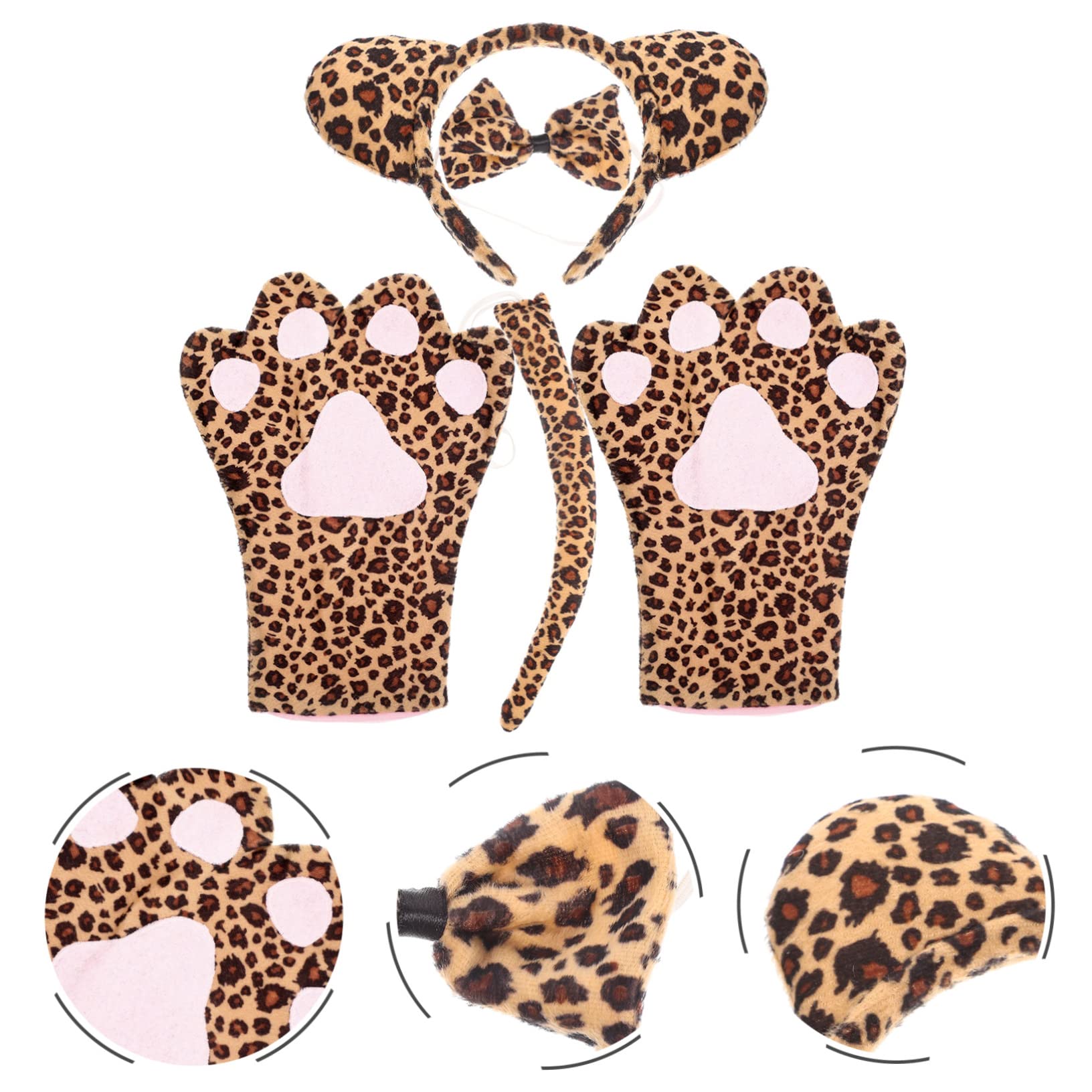 Diadema Orejas Leopardo, Diadema de Animales, Diadema de Leopardo, Diadema de Animales, Diadema de Orejas para Fiestas, Carnaval, Halloween, Cosplay