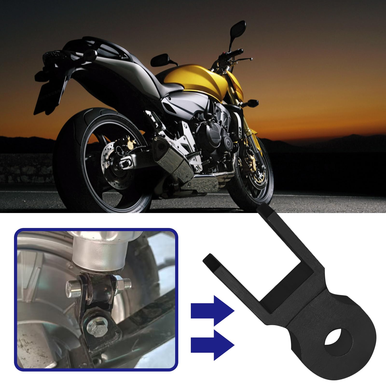 Kit De 4 Elevadores De Amortiguador Para Moto - Lord Of The Tools, Aleación De Aluminio, Universal