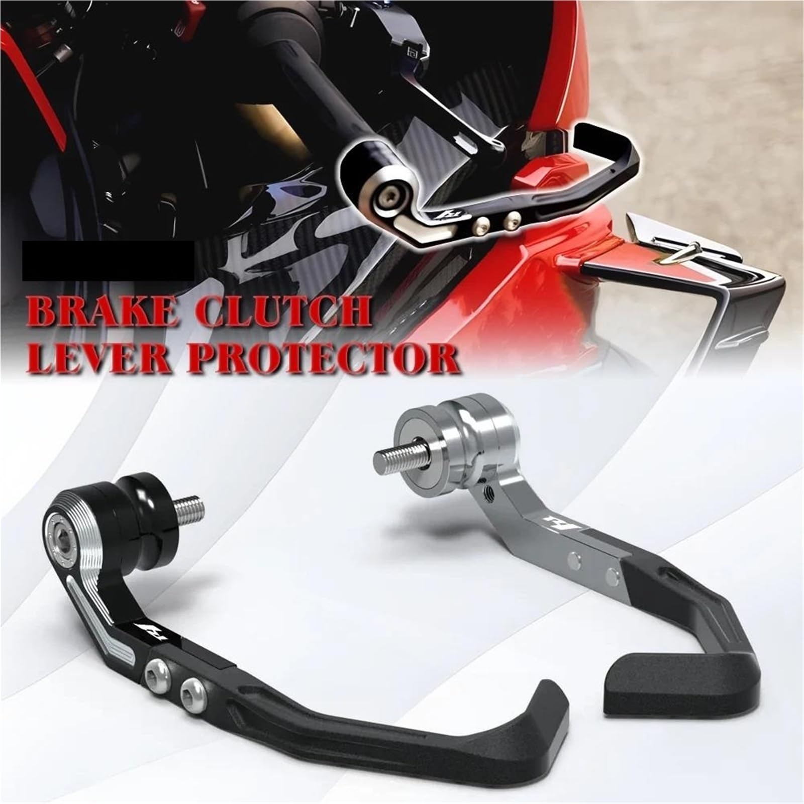 Protector de Manillar de Moto Protector De Manillar De Freno De Palancas De Motocicleta para YA&MA&HA para R1 02-13 para R1M 15-23(R1M Black)