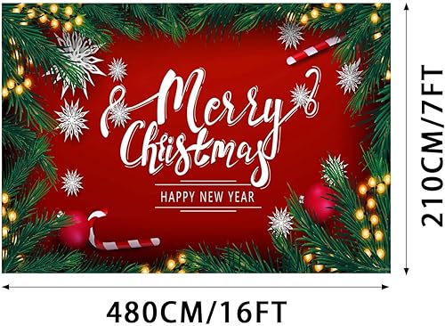 Miniatura 4 de Cartel de Navidad para puerta de garaje de 7 x 16 pies, decoración de puerta de garaje, decoración de puerta de garaje, rama de pino, decoración de