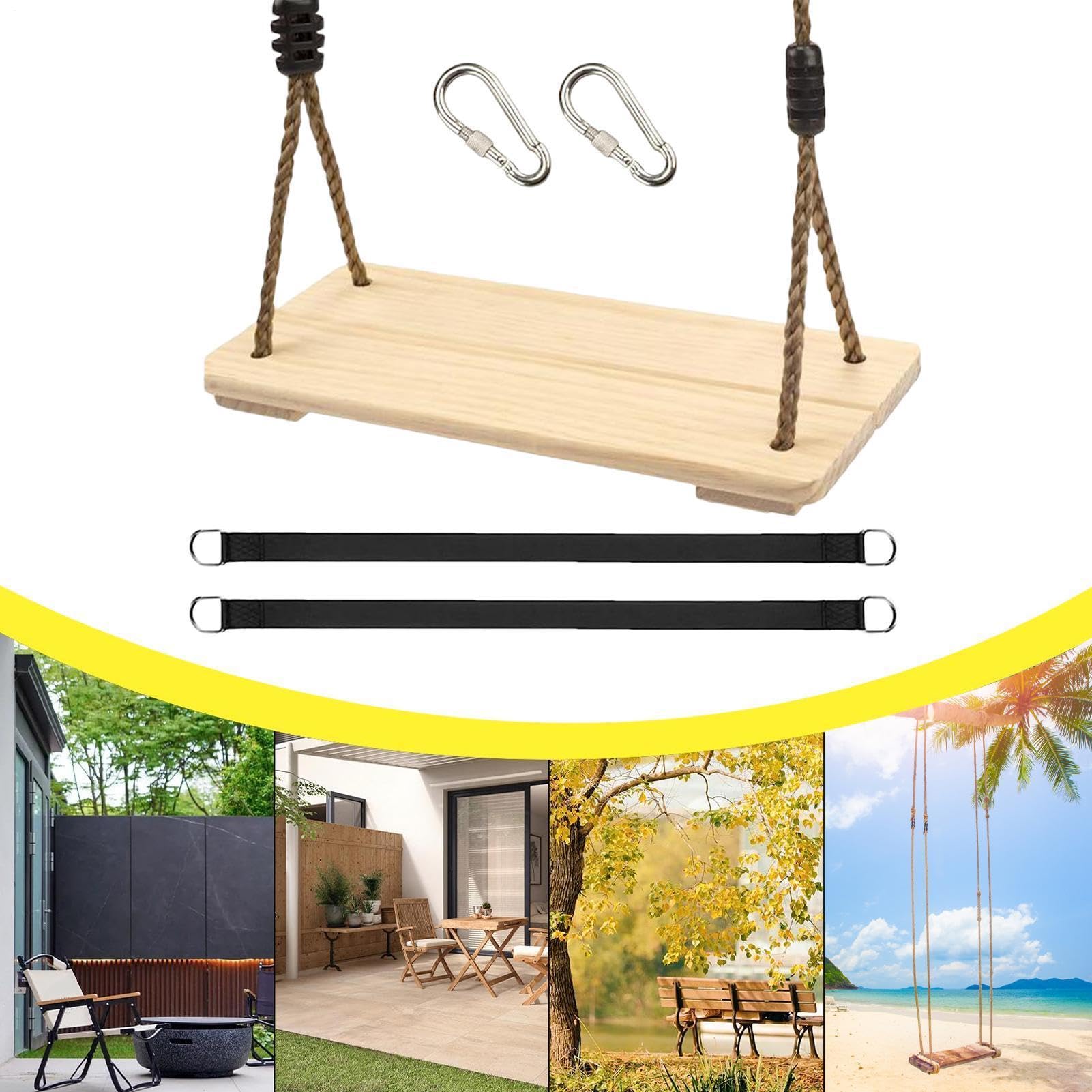 De Madera: Pino, Columpios para Árboles para Niños Pequeños, Silla