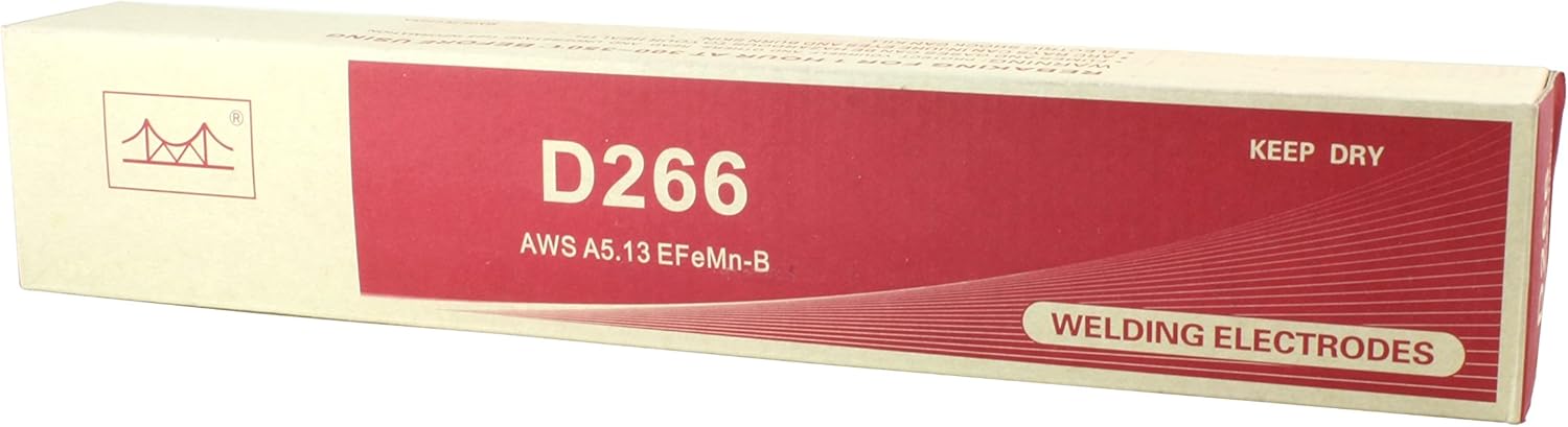 EFeMn-B - Hardfacing Low Hidrogen High Manganese Electrode - D266 - AWS 5.13-16" x 5/32" - (11 LBS)