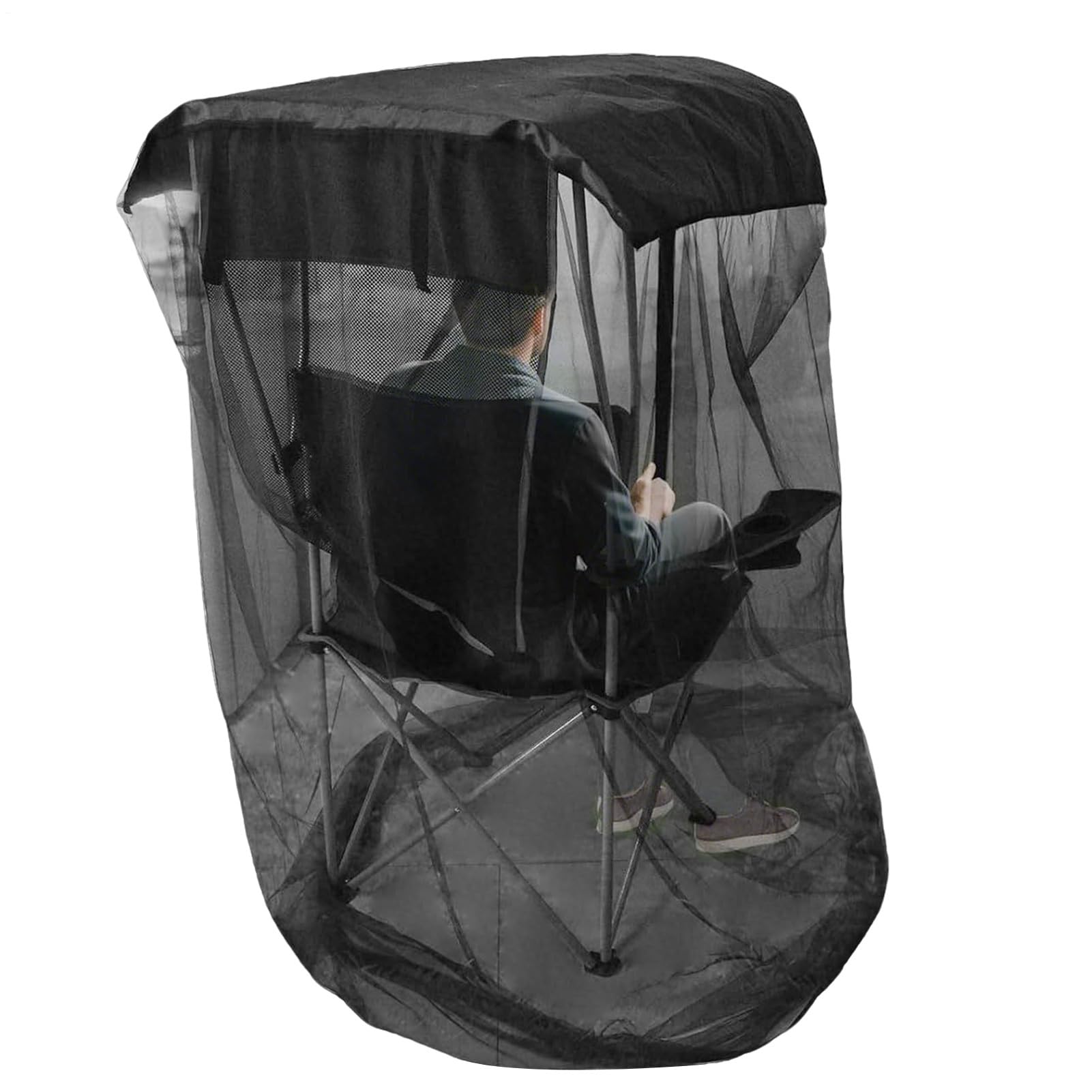 Zanzariera da Campeggio A Maglia Confortevole Con Protezione Raggi UV | Copertura in Rete Antimosche Per Esterno All'Aperto Giardino Cortile Prato Escursionismo Campeggio Spiaggia