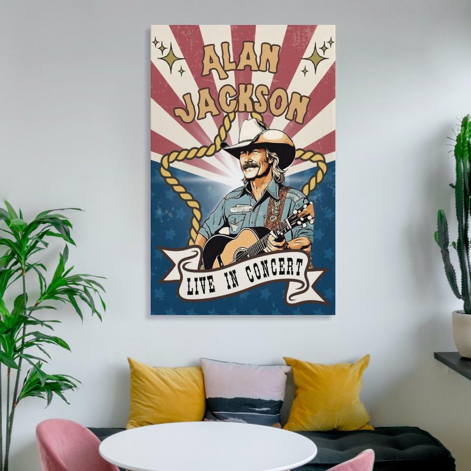Alan Jackson Poster Country Music Singer Art Posters (2) Wall Art