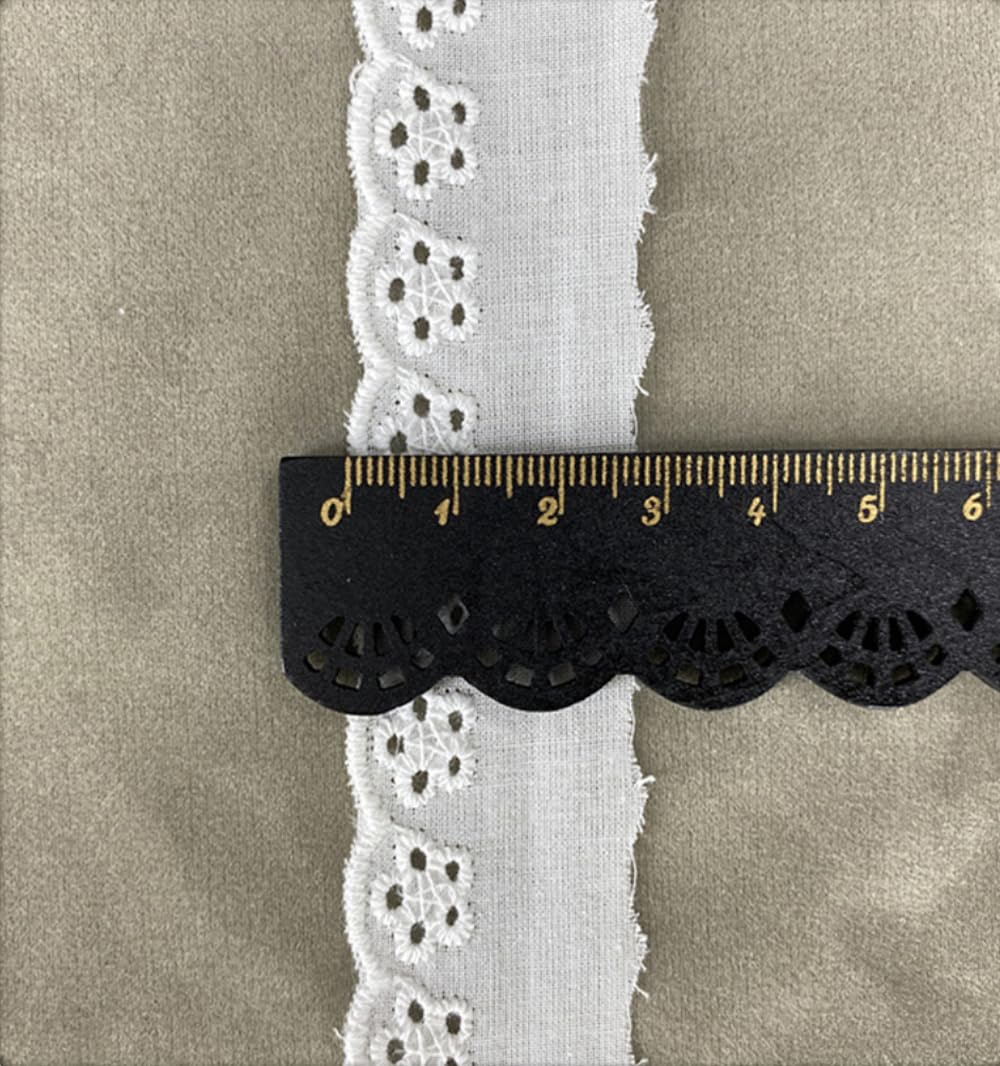 Nastro pizzo di cotone smerlettato - Mondo Fai da Te