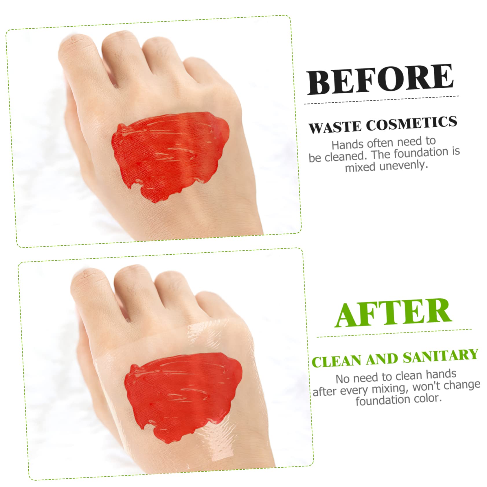 OSALADI Blank Makeup Palette Stickers 200 Pcs Hand Makeup Mixing Palette Tape for Cosmetics Disposables