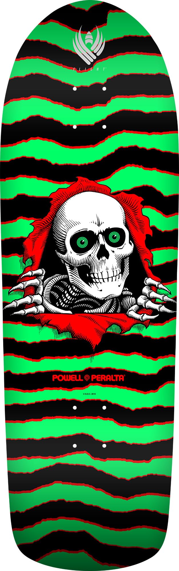 Powell Peralta Ripper スケートボードデッキ　新品送料込み！ パウエル スケートボードデッキ | RIPPER NATURAL WHITE - 南国