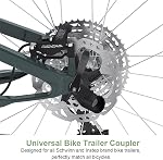 Bicycle Trailer Hitch for Schwinn Instep Bicycle Trailers, Heavy Duty Durable Attachment, Bicycle Trailer Coupler for Kids, Dogs, Pets, Babies, Children Bicycle Trailers - Black