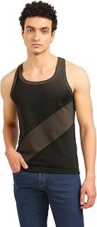 shiba Urbance Men’s Gym Vest, 100% Cotton, Sleeveless Round Neck, Breathable & Stretchy, Daily Innerwear Tank for Workout, Running & Training-picture-36