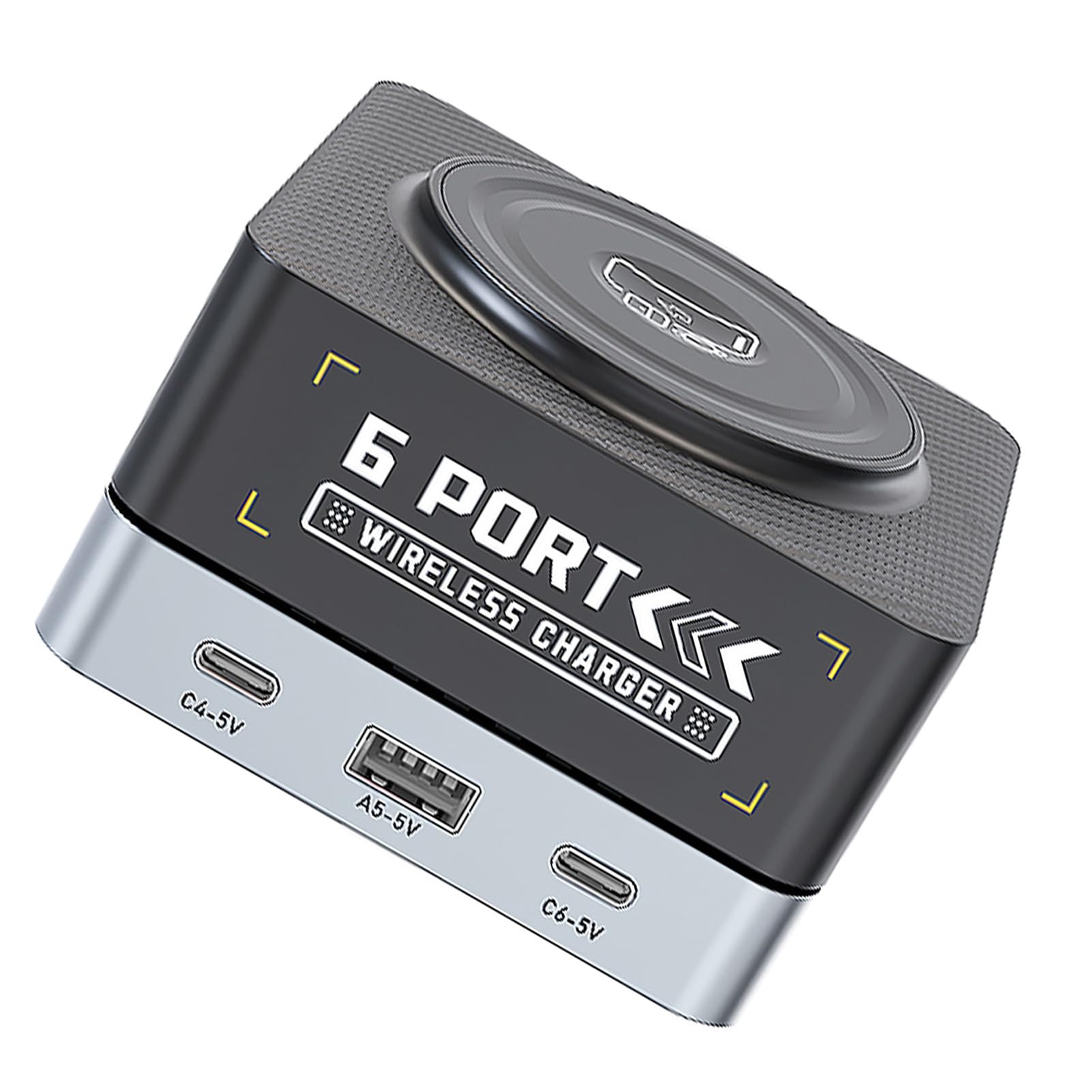 Domary WIELOFUNKCYJNA STACJA ŁADOWANIA 7 W 1 USB PD BEZPRZEWODOWE ŁADOWARKI MAGNETYCZNE DO WIELU URZĄDZEŃ SZYBKA ŁADOWARKA BIUROWA Z INTELIGENTNYM ROZDZIAŁEM ZASILANIA DLA PODRÓŻY DO