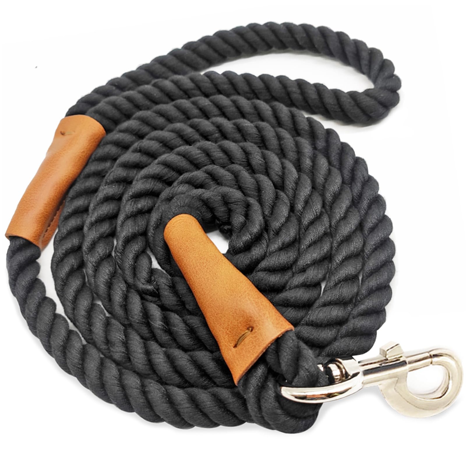 Cotton Dog Leash 6FT Black