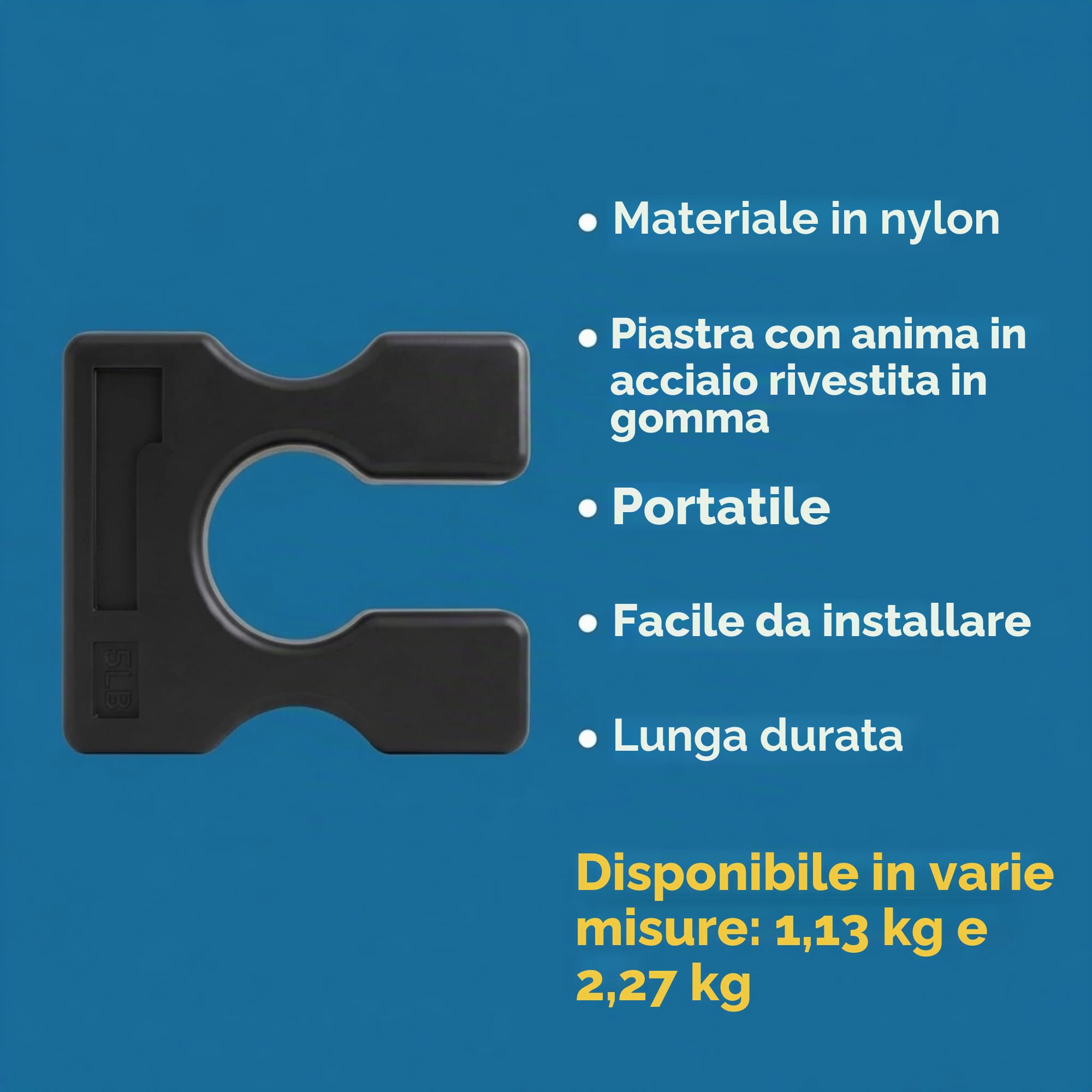 Body-Solid Tools Adattatore per dischi da 5 lb / 2,27 kg
