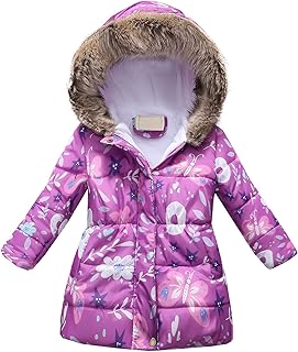 Jaquetas finas para meninas bebês crianças meninas inverno grosso quente com capuz casaco à prova de vento casaco roupas casaco para meninas G