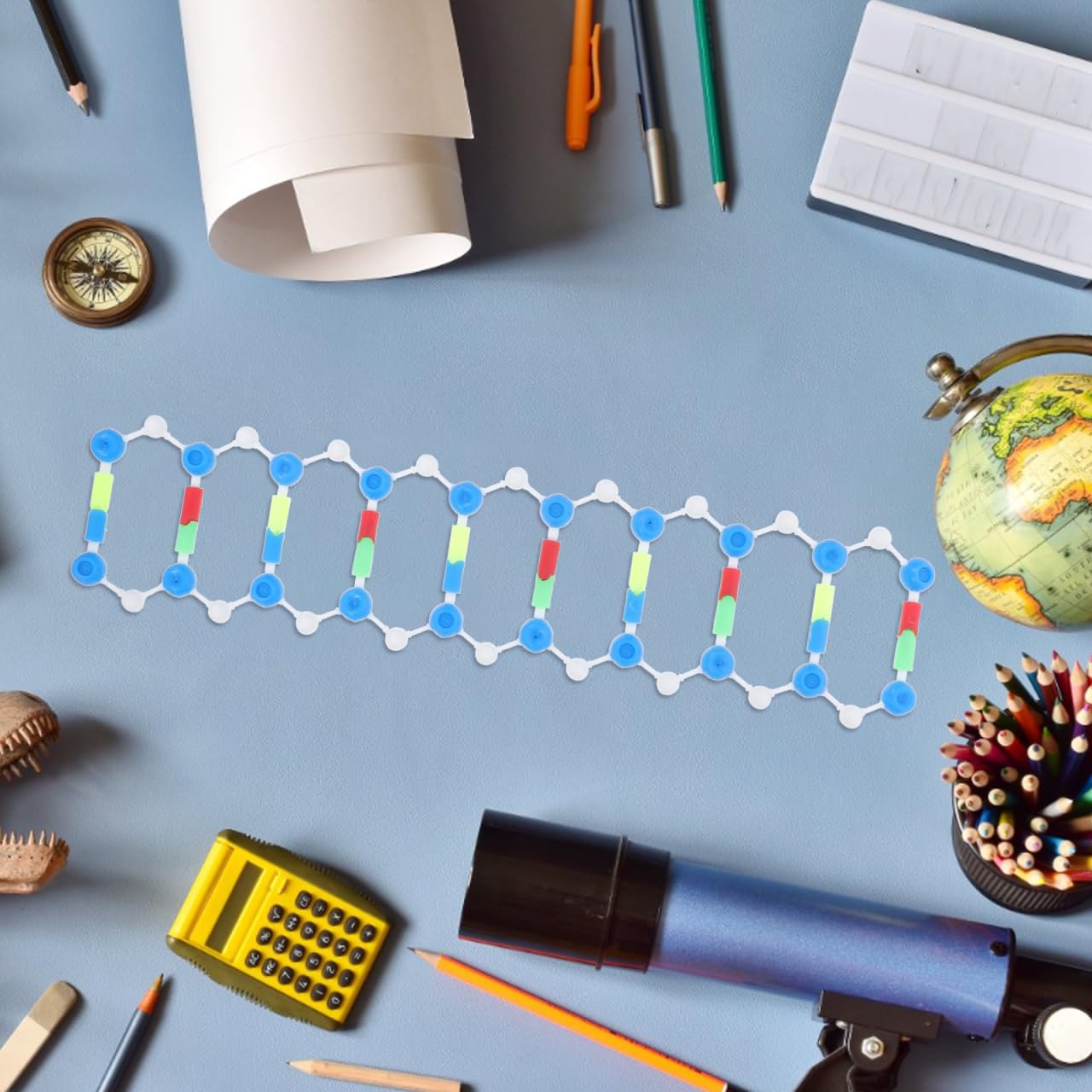 Mobestech DNA Model Kit Double Helix Molecular Structure Science Classroom Decor Educational Model for Genetics Learning and Mutation Exploration