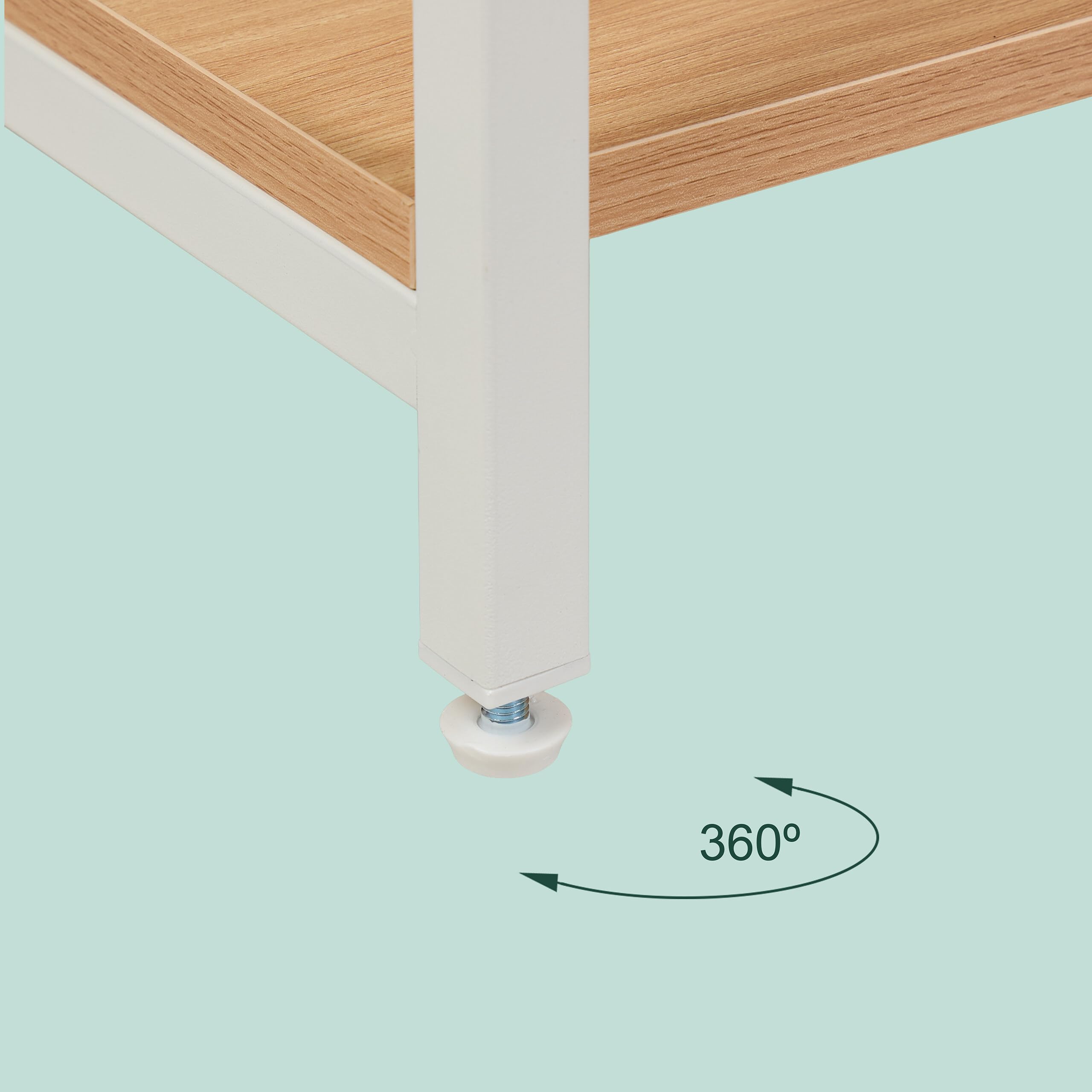 Perchero Relaxdays, Abierto, Armario, estantes y Barra, HBT: 180 x 94,5 x 40 cm, Perchero, Metal, Blanco/Madera