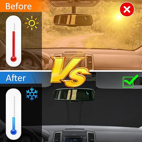 Miniatura 4 de D-Lumina Parasol para parabrisas delantero para Ni-ssan Frontier 2022, 2023, 2024 2025, parasol plegable para ventana delantera para rayos UV y