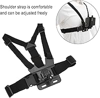 Vista 3 de Soporte de correa de pecho para teléfono móvil, soporte para arnés de montaje en el pecho del teléfono celular, clip de 5.5 pulgadas, soporte
