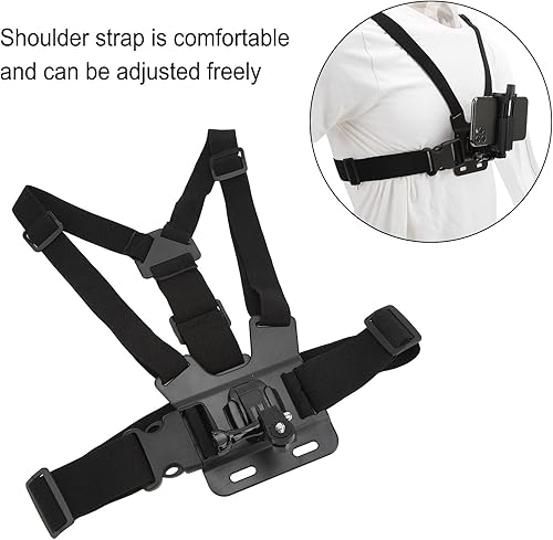 Miniatura 3 de Soporte de correa de pecho para teléfono móvil, soporte para arnés de montaje en el pecho del teléfono celular, clip de 5.5 pulgadas, soporte de