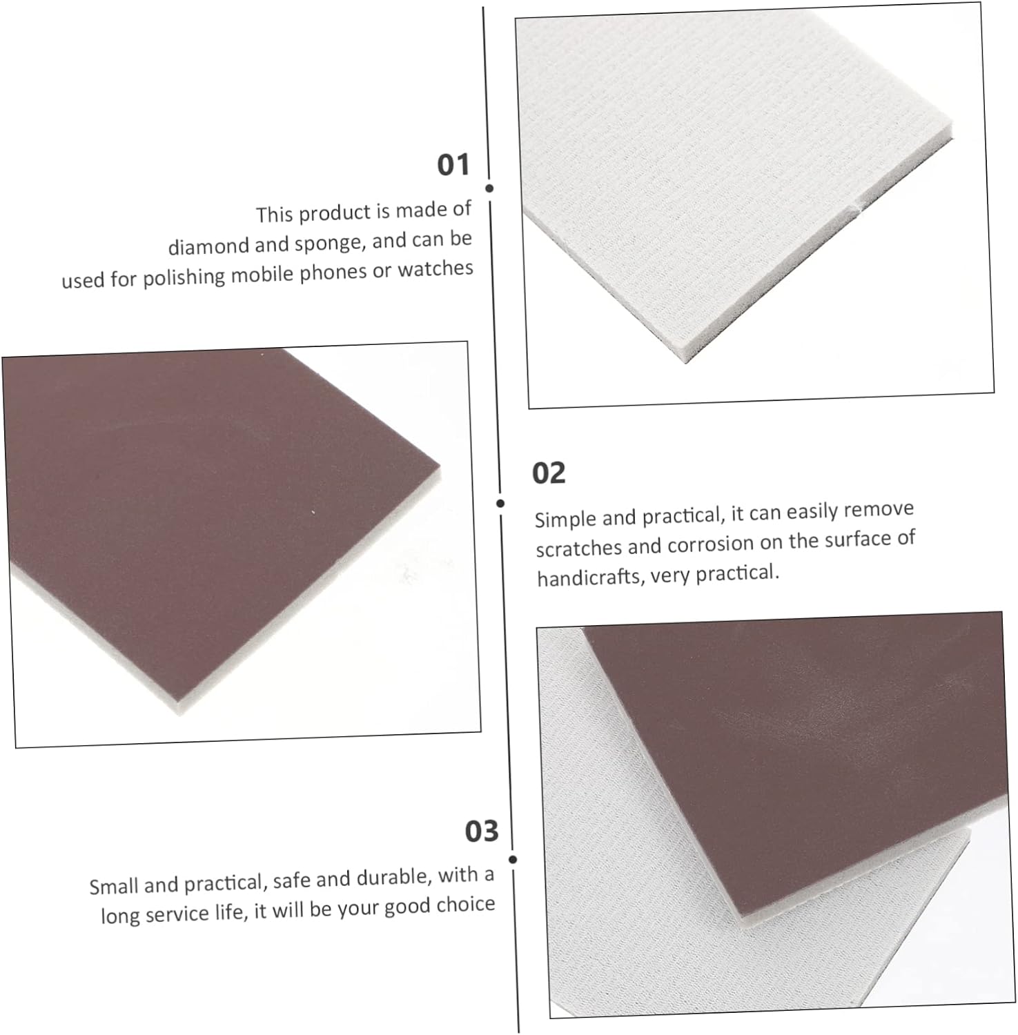DOITOOL 20pcs Sanding Blocks Sponges Finishing Sandpaper Sponges for Dry Wet Sanding Reusable Polishing Gadget