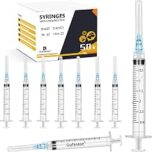 50Pack 3ml/cc with 23 Ga 1” Safety Individually Wrapped